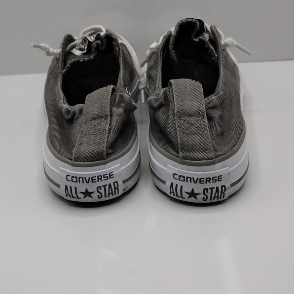 Converse All Star Shoes Womens Size 7 Shoreline Low Top grey white Sneakers - Picture 4 of 6